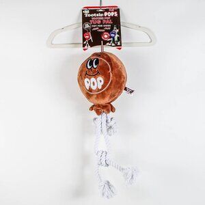 NWT Tootsie Pop Plush & Rope Dog Toy
